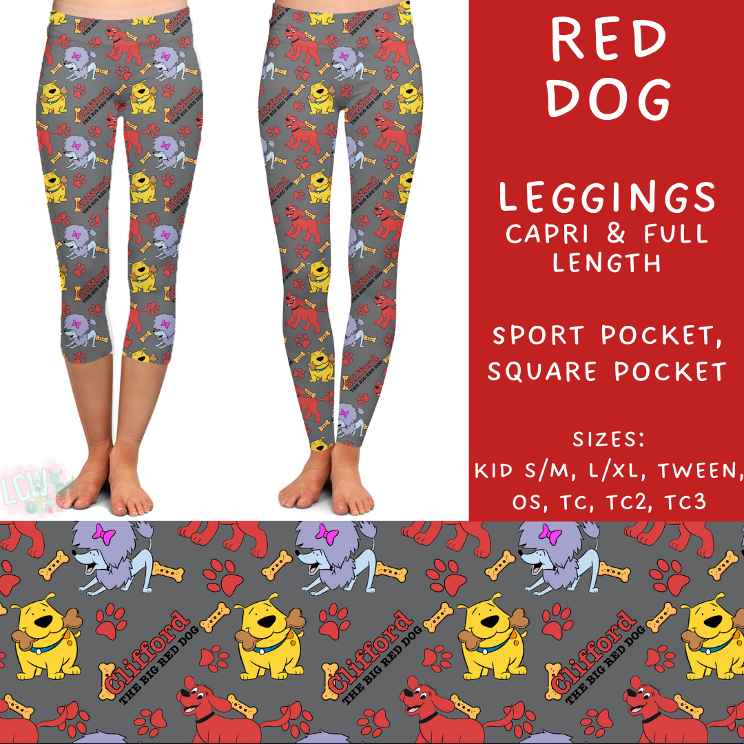 Batch #272 - Storybook Collection - Closes 1/17 - ETA late March - Red Dog Full and Capri Length Leggings