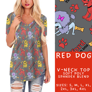 Batch #272 - Storybook Collection - Closes 1/17 - ETA late March - Red Dog V-Neck Tee