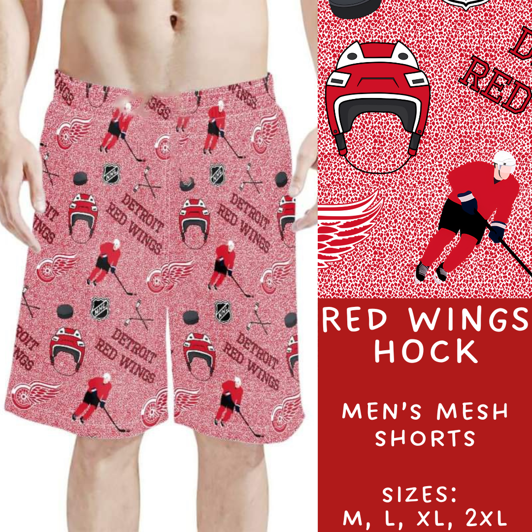 Batch #243 - Hockey - Closes 11/25 - ETA mid Jan - Red Wings Hock Men's Shorts