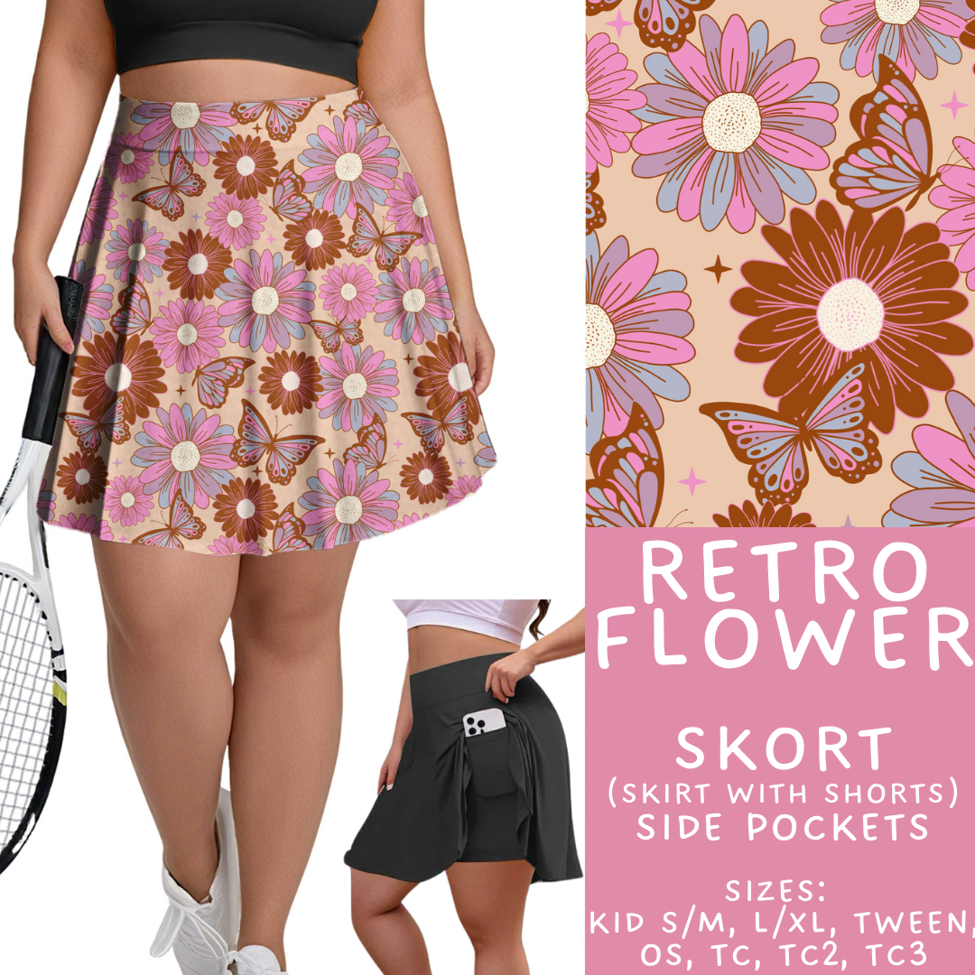 Batch #462 - Fun Run 17 - Closes 12/10 - ETA late Jan - Retro Flower Skort