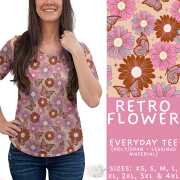 Batch #462 - Fun Run 17 - Closes 12/10 - ETA late Jan - Retro Flower Everyday Tee