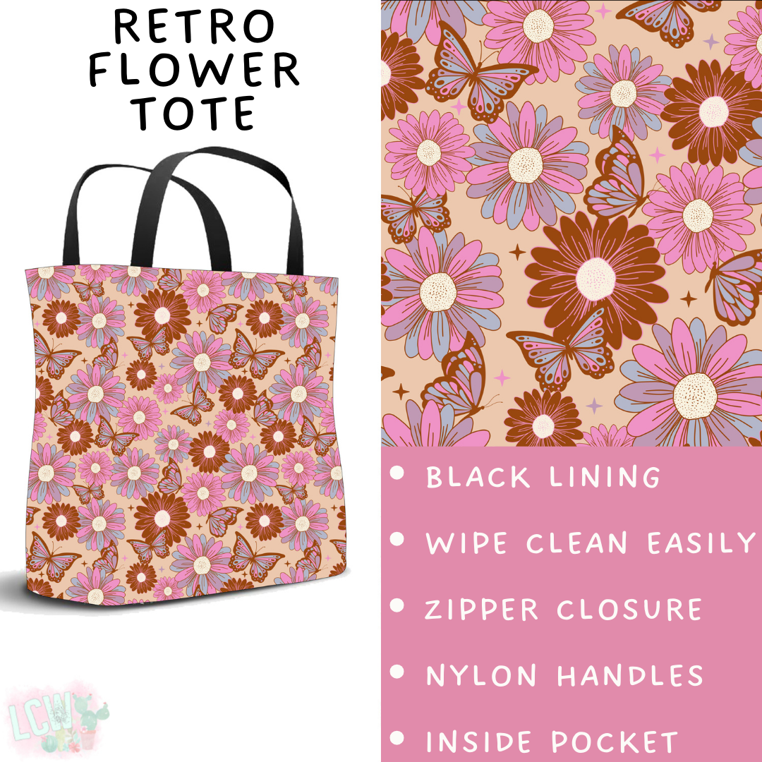 Batch #462 - Fun Run 17 - Closes 12/10 - ETA late Jan - Retro Flower Tote