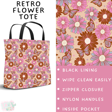 Batch #462 - Fun Run 17 - Closes 12/10 - ETA late Jan - Retro Flower Tote