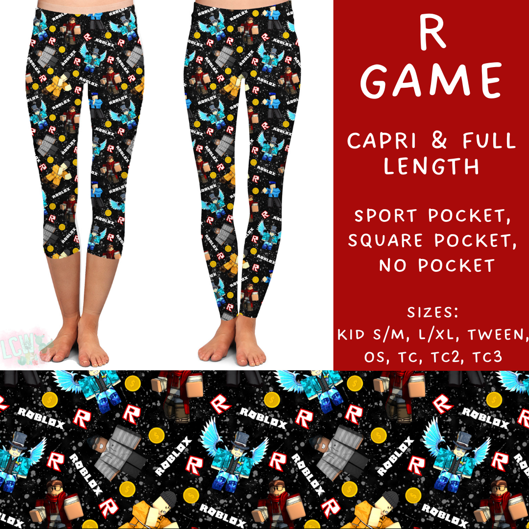 Batch #277 - December Request Run - Closes 1/27 - ETA late March - R Game Full and Capri Length Leggings