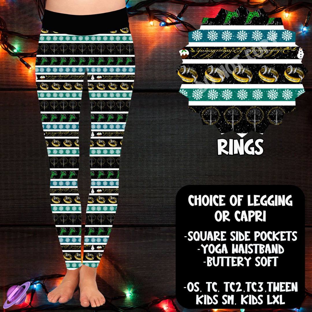 RINGS - LEGGING/CAPRI XMAS SWEATER RUN CLOSING 10/30