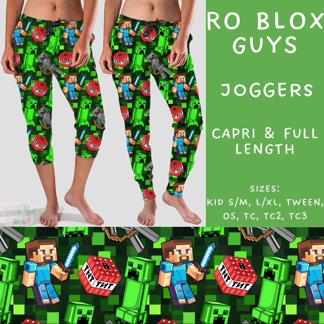 Batch #247 - Cool Characters 6 - Closes 12/2 - ETA late Jan - Ro Blox Guys Full and Capri Length Joggers