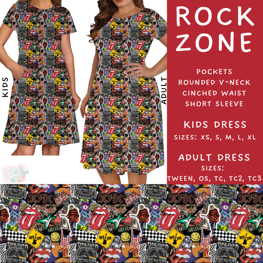 Batch #274 - Fun Run 7 - Closes 1/22 - ETA late March - Rock Zone Adult & Kids Dresses