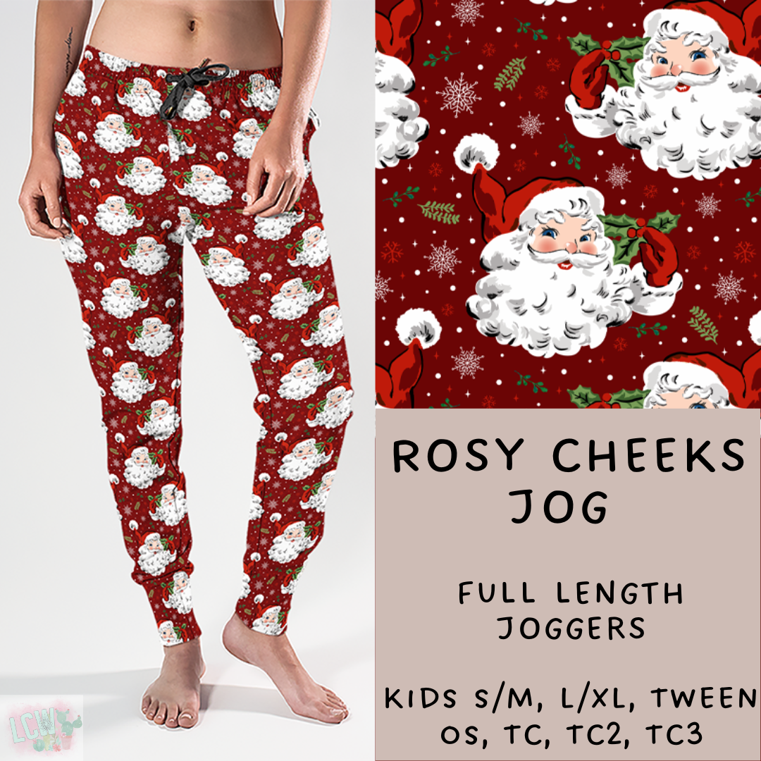 Batch #222 - Comfy Christmas - Closes 10/23 - ETA early Dec- Rosy Cheeks Full and Capri Length Joggers