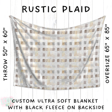 Batch #433 - Winter Cabin - Closes 10/20 - ETA early Dec - Rustic Plaid Blanket