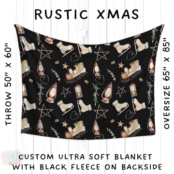 Batch #433 - Winter Cabin - Closes 10/20 - ETA early Dec - Rustic Xmas Blanket