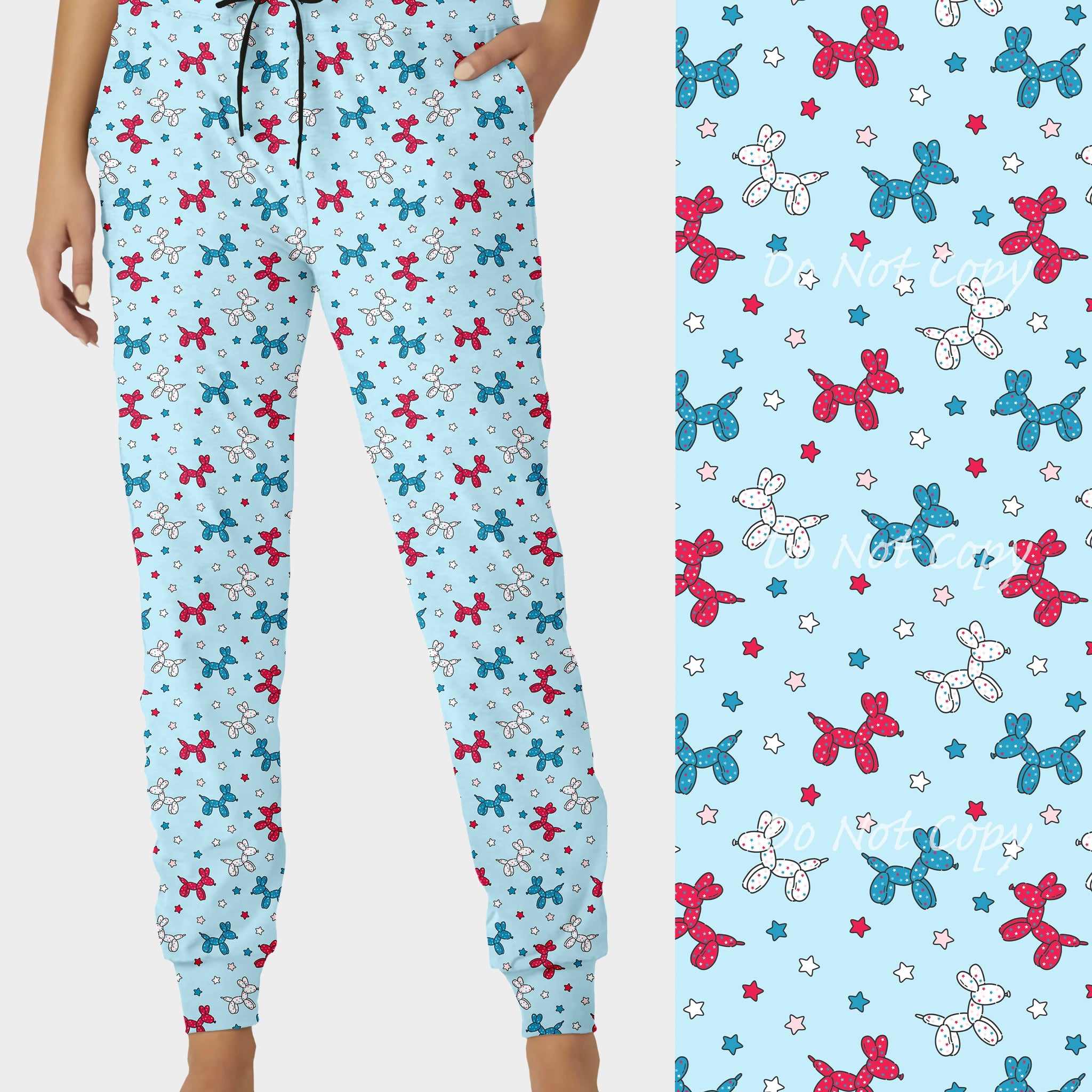 RTS - RWB Balloon Dog Capri Joggers