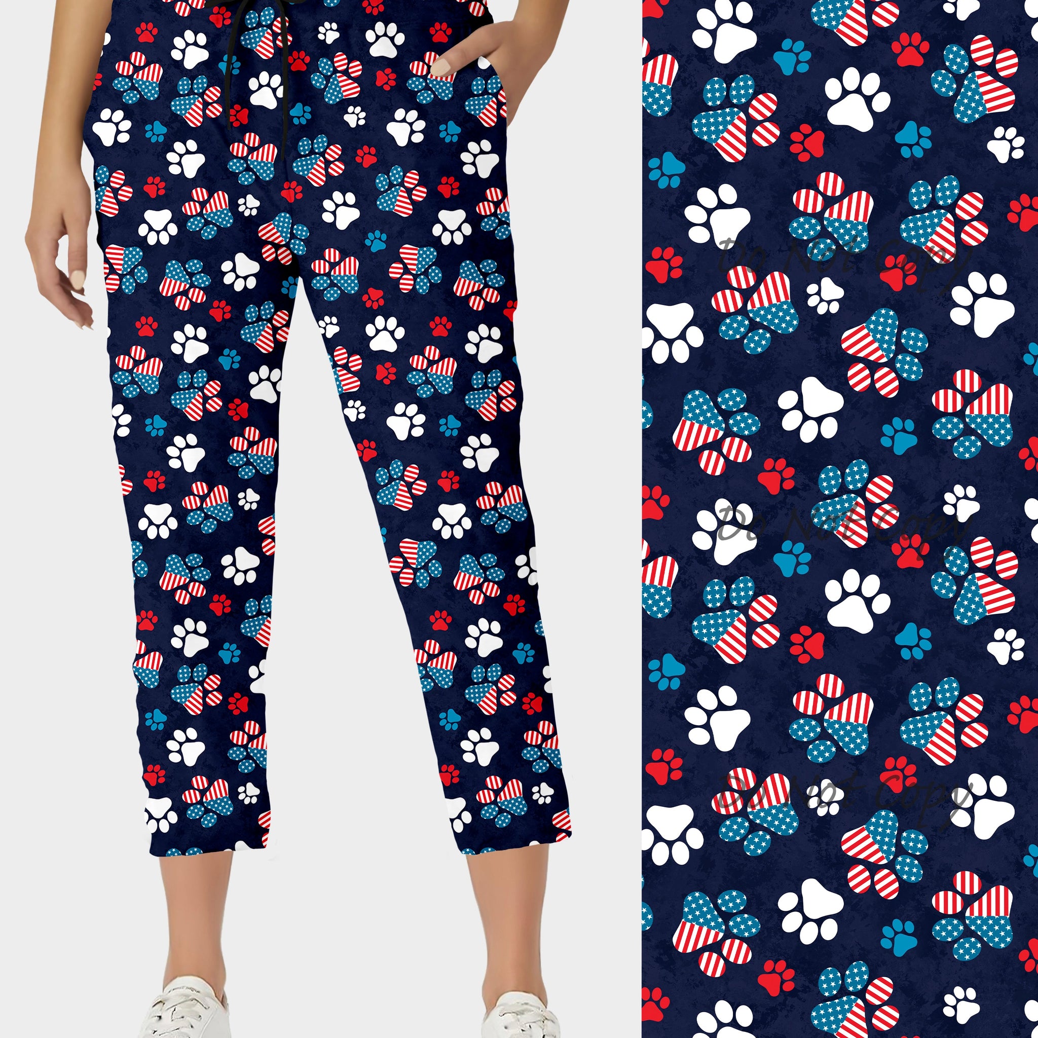 RTS - RWB Paws Capri Joggers