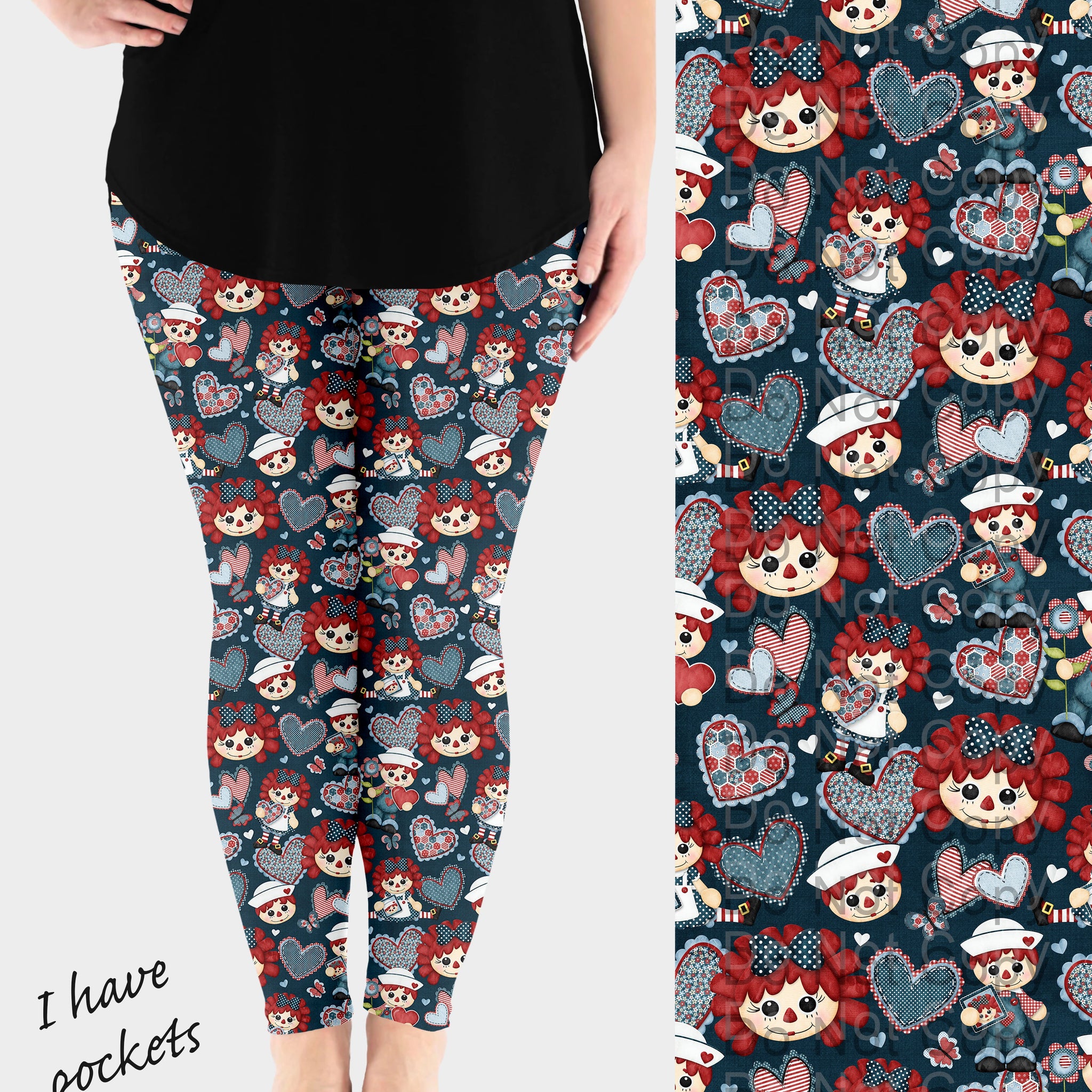 RTS - Rag Doll Leggings w/ Pockets