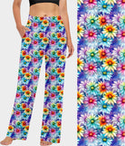RTS - Rainbow Daisies Lounge Pants