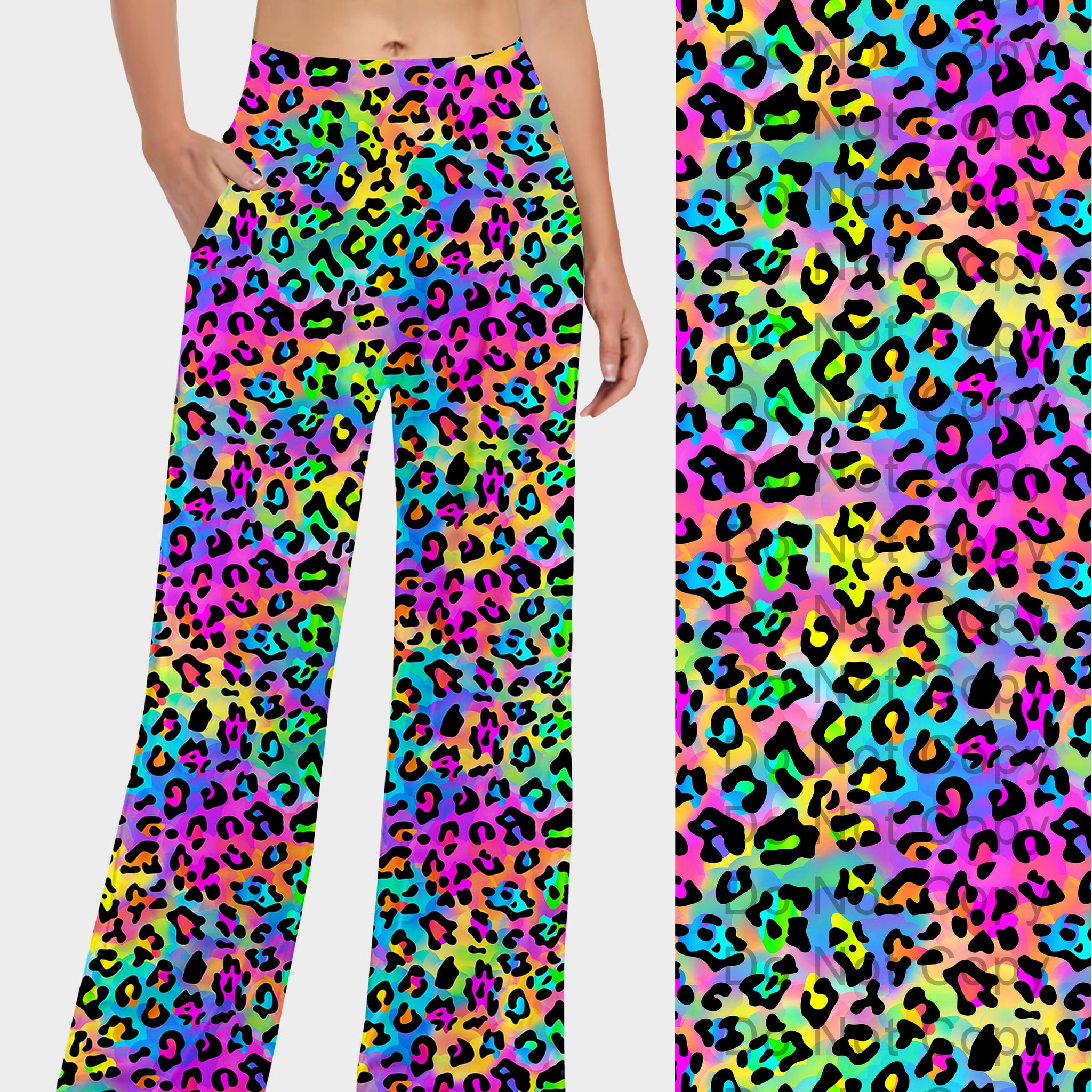 RTS - Rainbow Leopard Lounge Pants