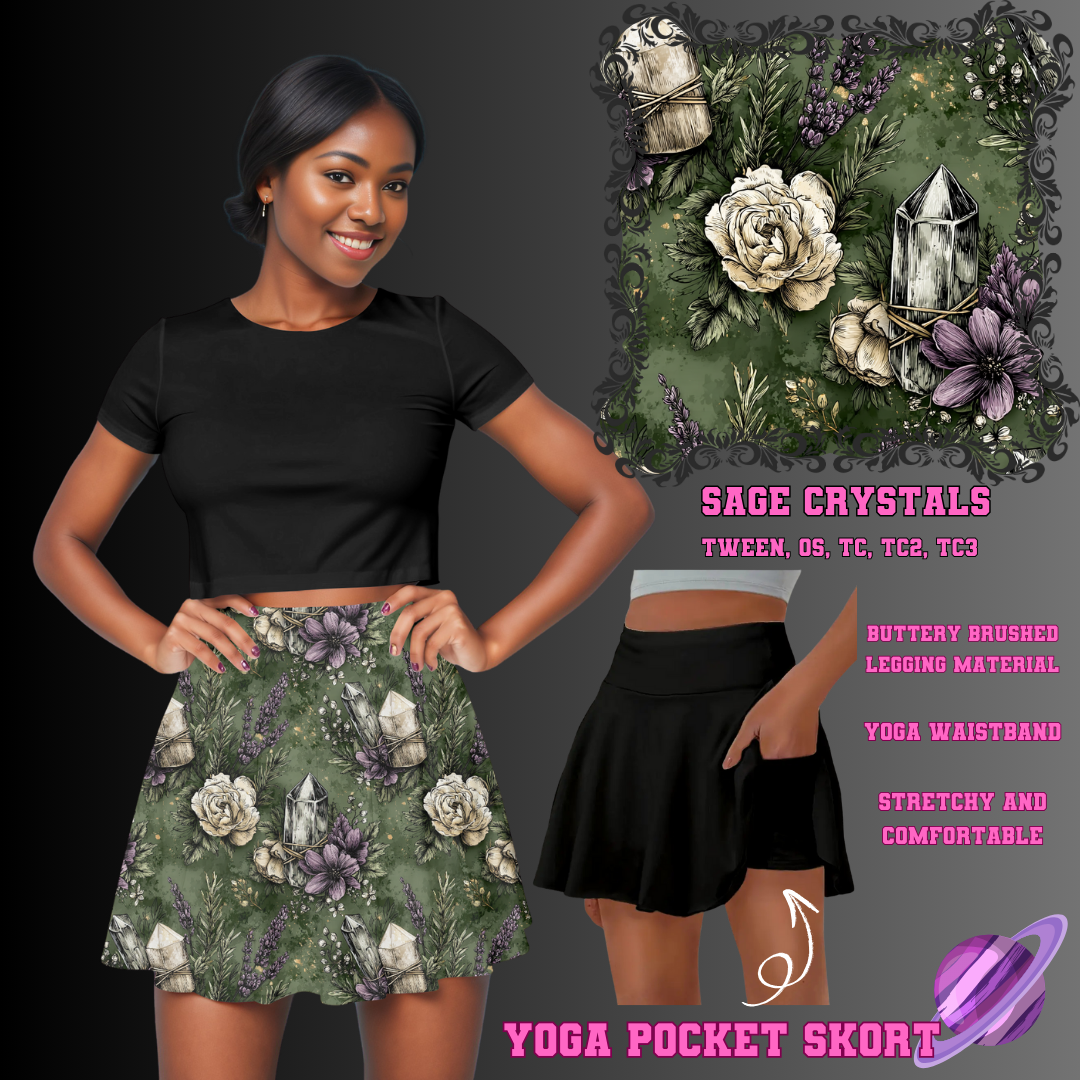 SAGE CRYSTALS - POCKET SKORT RUN 2 - PREORDER CLOSING 5/21