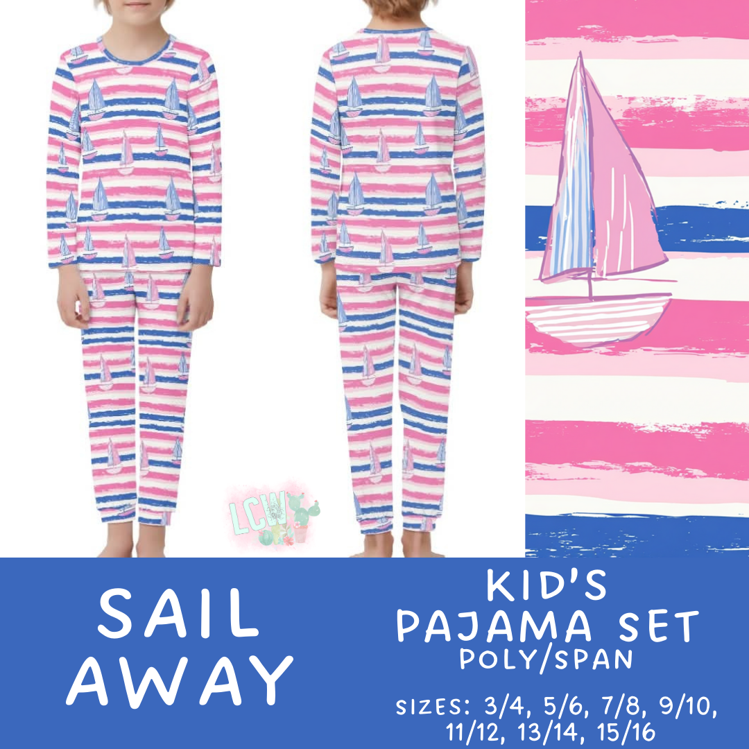 Batch #344 - Family Pajama Party - Closes 5/23 - ETA late July - Sail Away Kid's Pajama Sets