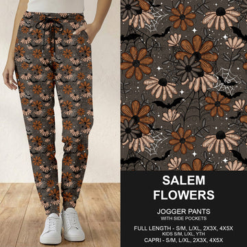B299 - Preorder Salem Flowers Joggers (Closes 7/12. ETA: mid Sept.)