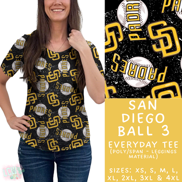 Batch #343 - Home Run Collection - Closes 5/22 - ETA mid July - San Diego Ball 3 Everyday Tee
