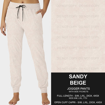 B216- Preorder Sandy Beige Joggers (Closes 3/09. ETA: late May)