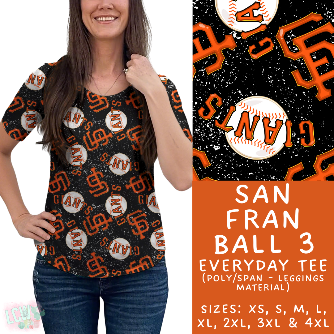 Batch #343 - Home Run Collection - Closes 5/22 - ETA mid July - San Fran Ball 3 Everyday Tee