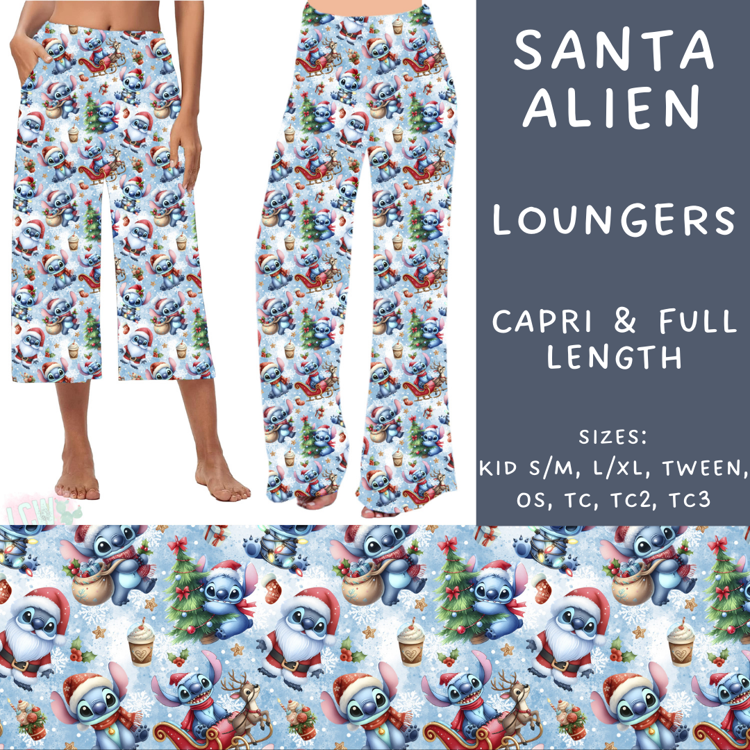 Batch #228 - Christmas Magic 2 - Closes 10/31 - ETA early/mid Dec - Santa Alien Full Capri and Full Length Loungers