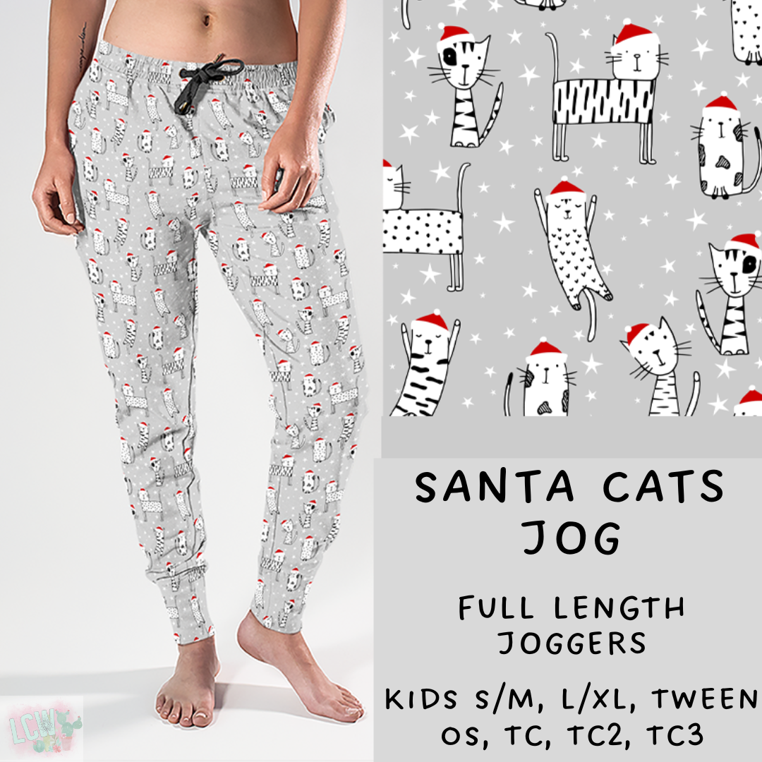 Batch #218 - Christmas Cozy Presale - Closes 10/18 - ETA late Nov - Santa Cats Joggers