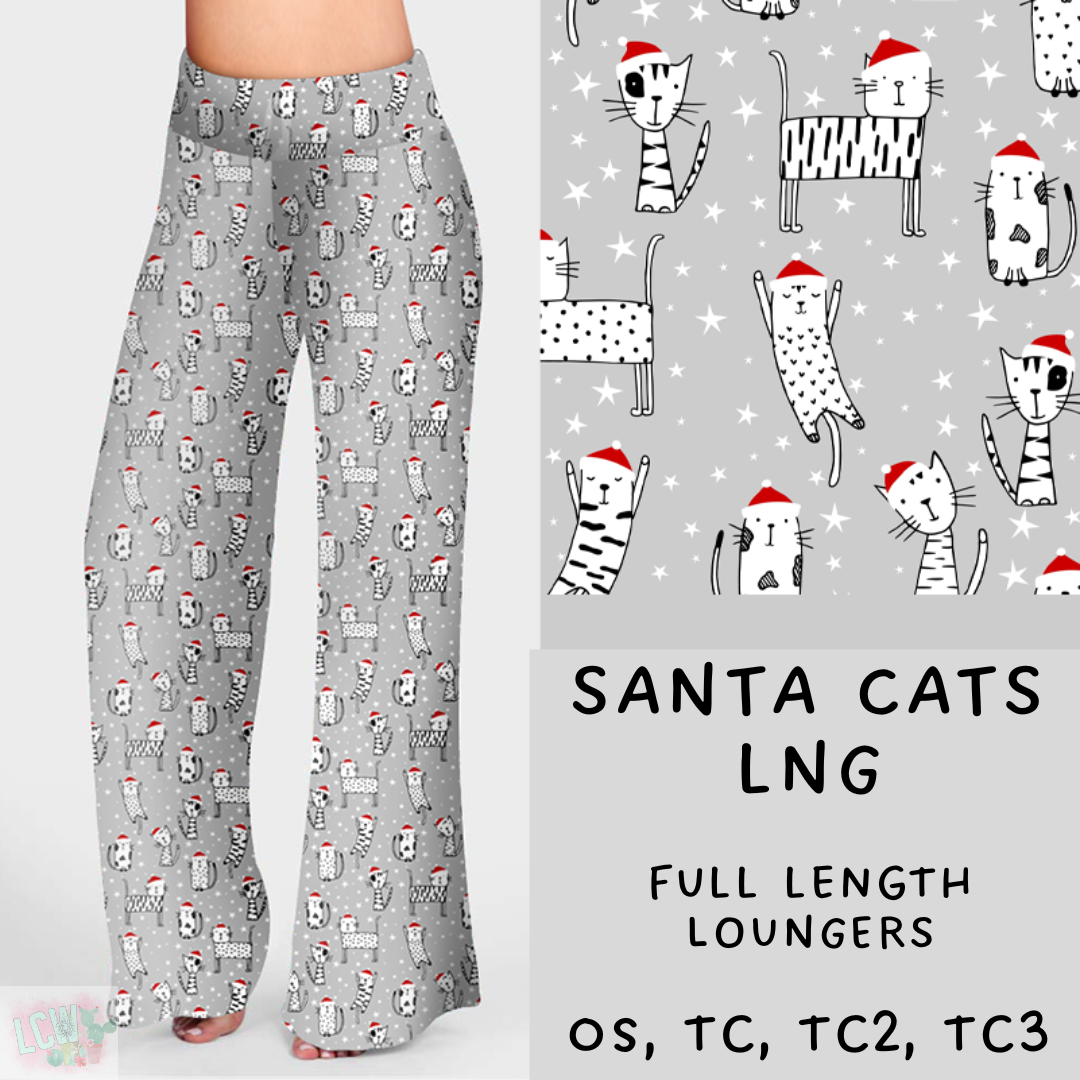 Ready To Ship - Christmas Lounge - Santa Cats Loungers