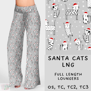 Ready To Ship - Christmas Lounge - Santa Cats Loungers