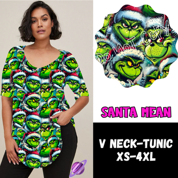 SANTA MEAN -PPO12 - V-NECK TUNIC PREORDER CLOSING 10/8