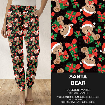 B315 - Preorder Santa Bear Joggers (Closes 10/04. ETA: early Dec.)