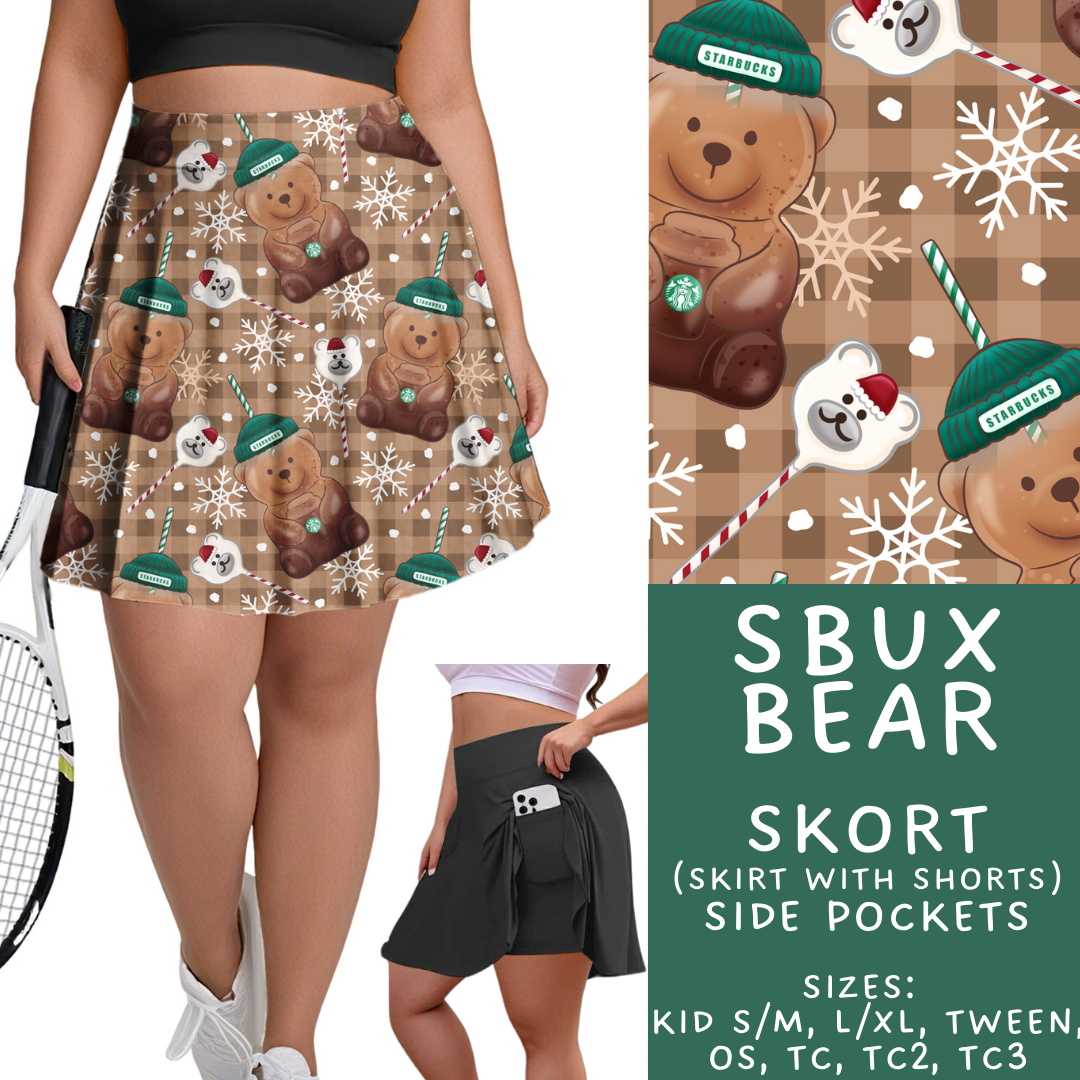 Batch #462 - Fun Run 17 - Closes 12/10 - ETA late Jan - SBux Bear Skort