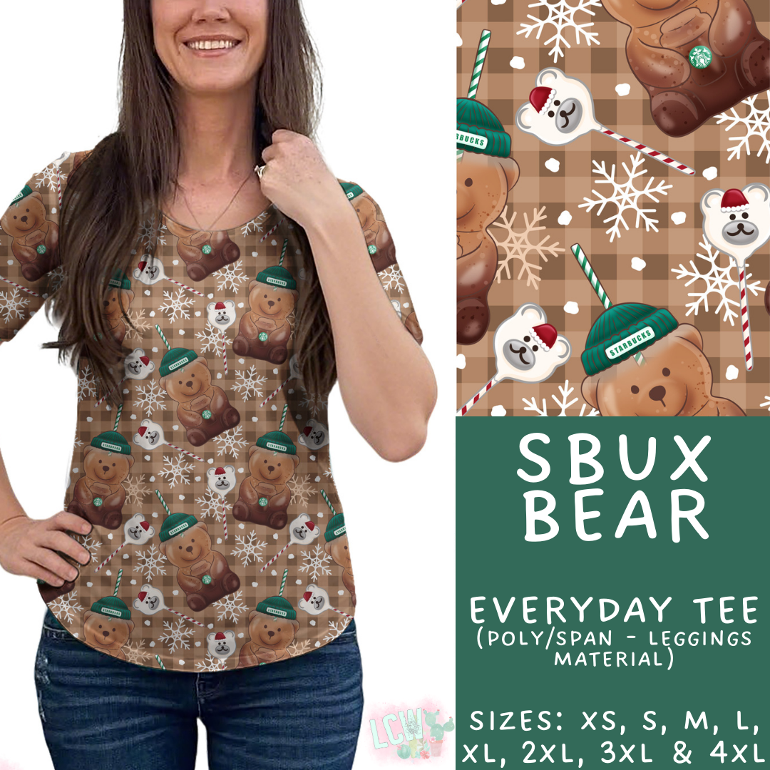 Batch #462 - Fun Run 17 - Closes 12/10 - ETA late Jan - SBux Bear Everyday Tee