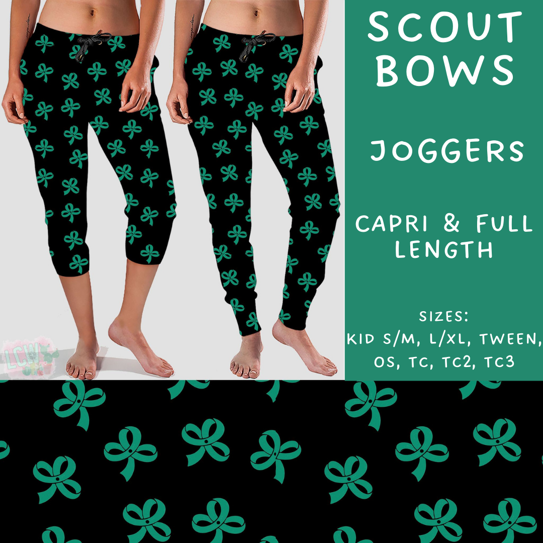 Batch #224 - Cookie Dealer 2 - Closes 10/28 - ETA mid Dec - Scout Bows Full and Capri Length Joggers