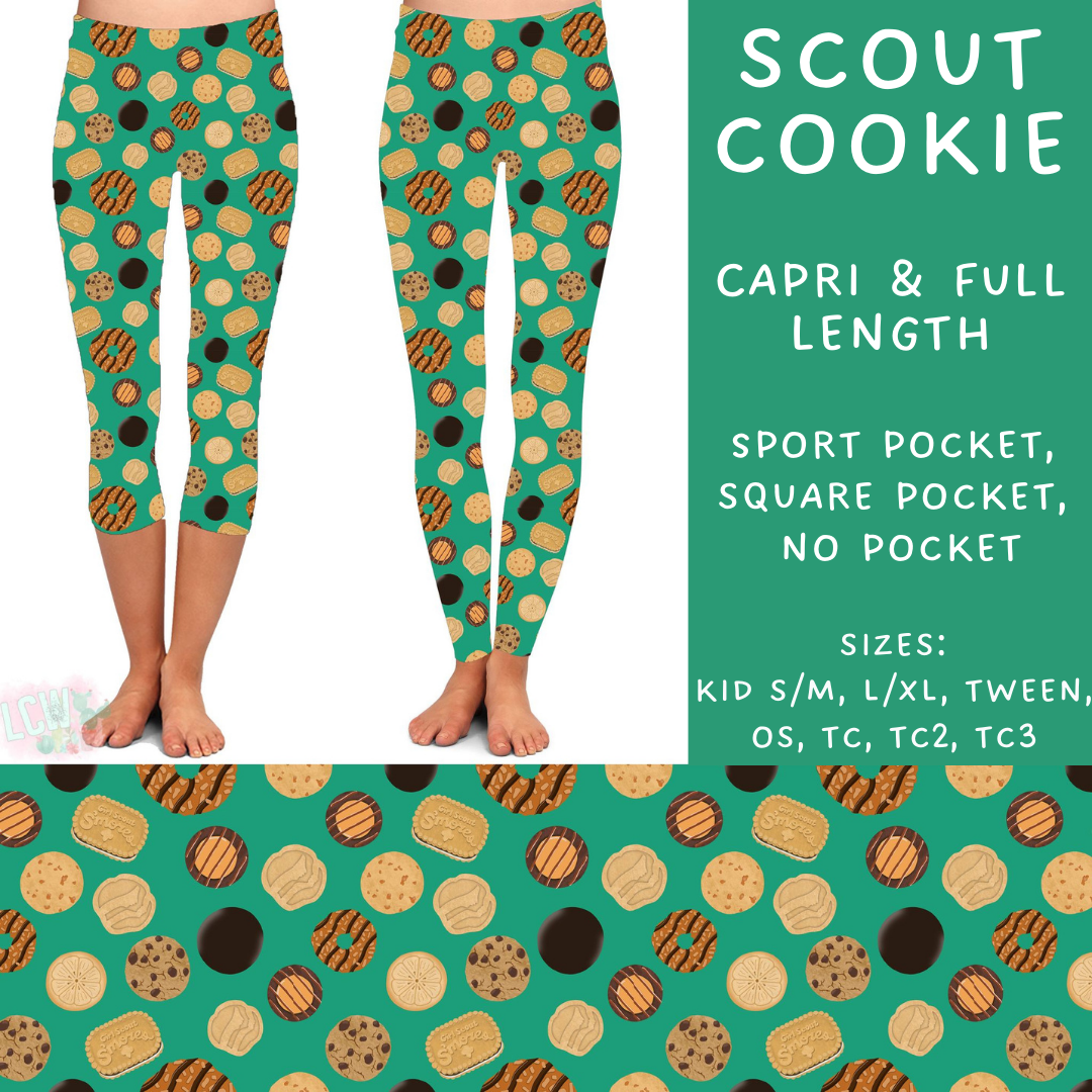 Batch #224 - Cookie Dealer 2 - Closes 10/28 - ETA mid Dec - Scout Cookie Full and Capri Length Leggings