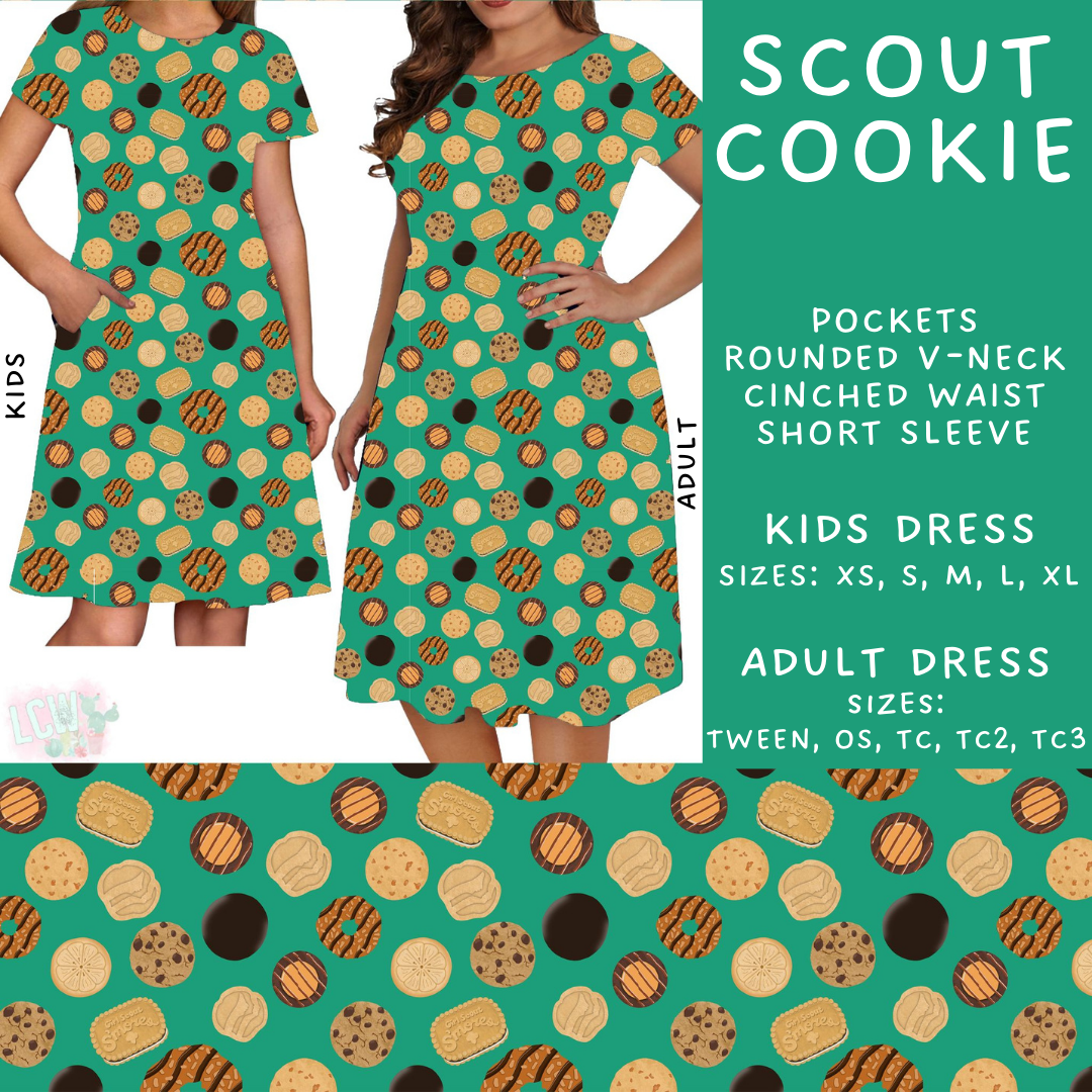 Batch #224 - Cookie Dealer 2 - Closes 10/28 - ETA mid Dec - Scout Cookie Adult & Kids Dresses