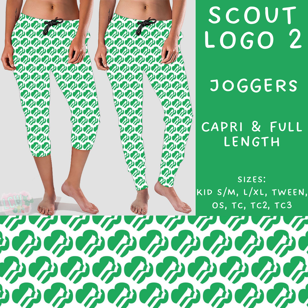 Batch #224 - Cookie Dealer 2 - Closes 10/28 - ETA mid Dec - Scout Logo 2 Full and Capri Length Joggers