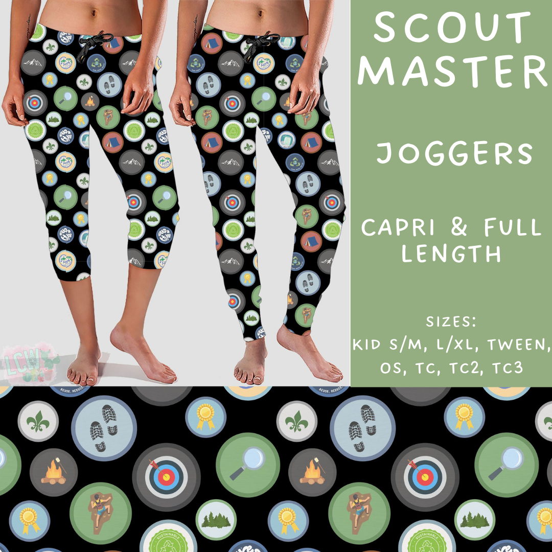 Batch #224 - Cookie Dealer 2 - Closes 10/28 - ETA mid Dec - Scout Master Full and Capri Length Joggers