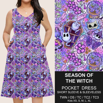 B302 - Preorder Season of the Witch Pocket Dress (Closes 7/24. ETA: early Oct)