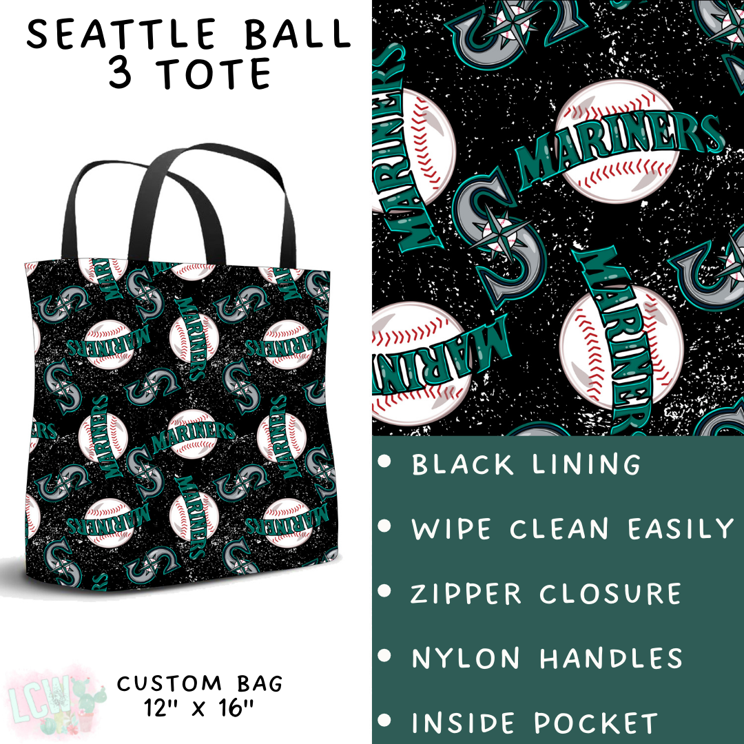 Batch #343 - Home Run Collection - Closes 5/22 - ETA mid July - Seattle Fran Ball 3 Tote