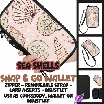 SEA SHELLS - SNAP & GO WALLETS PREORDER CLOSING 12/18