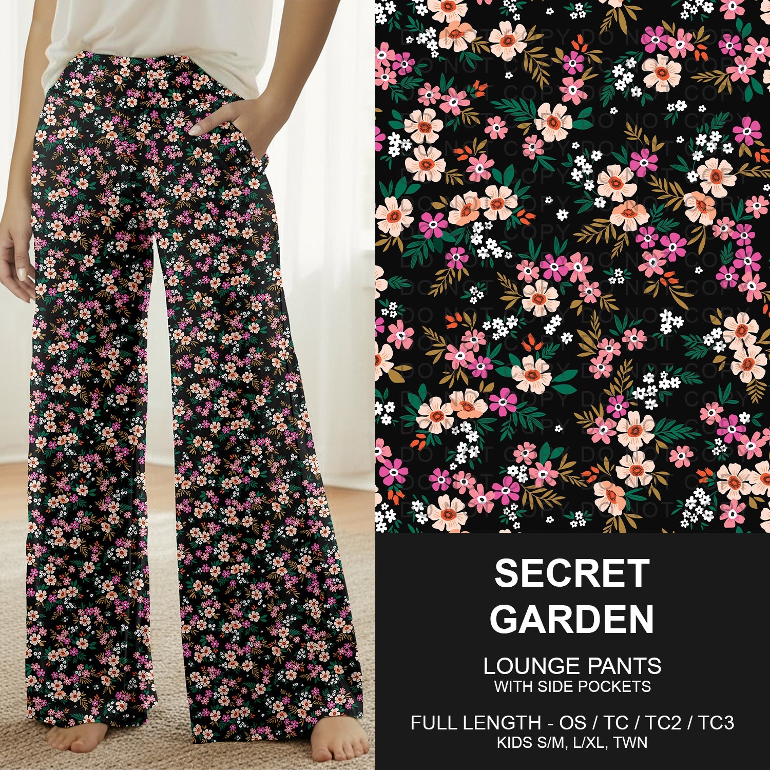 B262 - Preorder Secret Garden Lounge Pants (Closes 11/23. ETA late Jan.)
