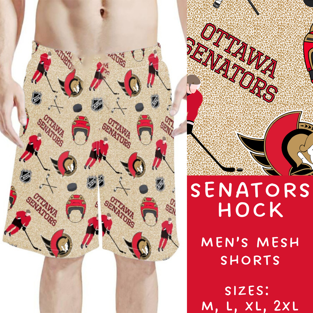 Batch #243 - Hockey - Closes 11/25 - ETA mid Jan - Senators Hock Men's Shorts