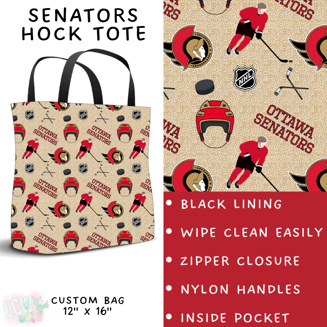 Batch #243 - Hockey - Closes 11/25 - ETA mid Jan - Senators Hock Tote