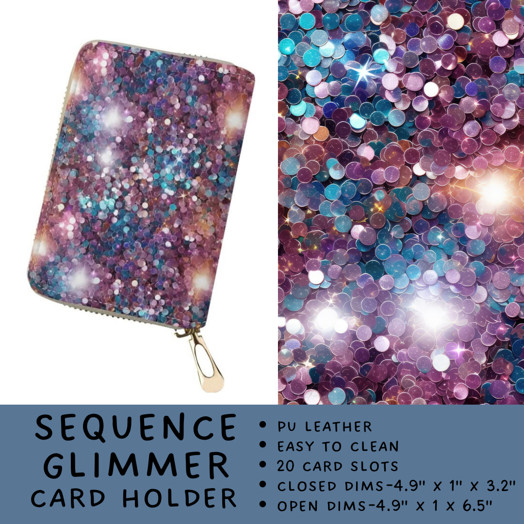 Batch #265 - Card Holders & Foldable Wallets - Closes 1/1 - ETA mid Feb - Sequence Glitter Card Holder