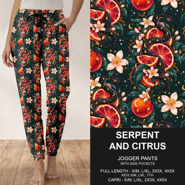 B319 - Preorder Serpent and Citrus Joggers (Closes 11/01. ETA: early Jan.)