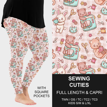B267 - Preorder Sewing Cuties Leggings w/ Pockets (Closes 12/21. ETA: late Feb.)