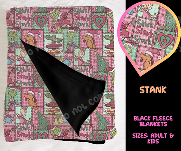 STANK - SOFT BLACK FLEECE THROW BLANKET RUN 6 PREORDER CLOSING 9/25