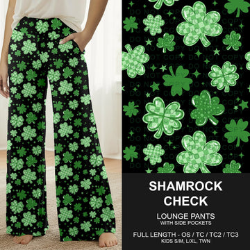B268 - Preorder Shamrock Check Lounge Pants (Closes 12/28. ETA mid Feb.)