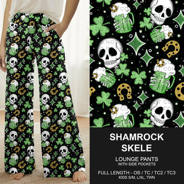 B268 - Preorder Shamrock Skele Lounge Pants (Closes 12/28. ETA mid Feb.)